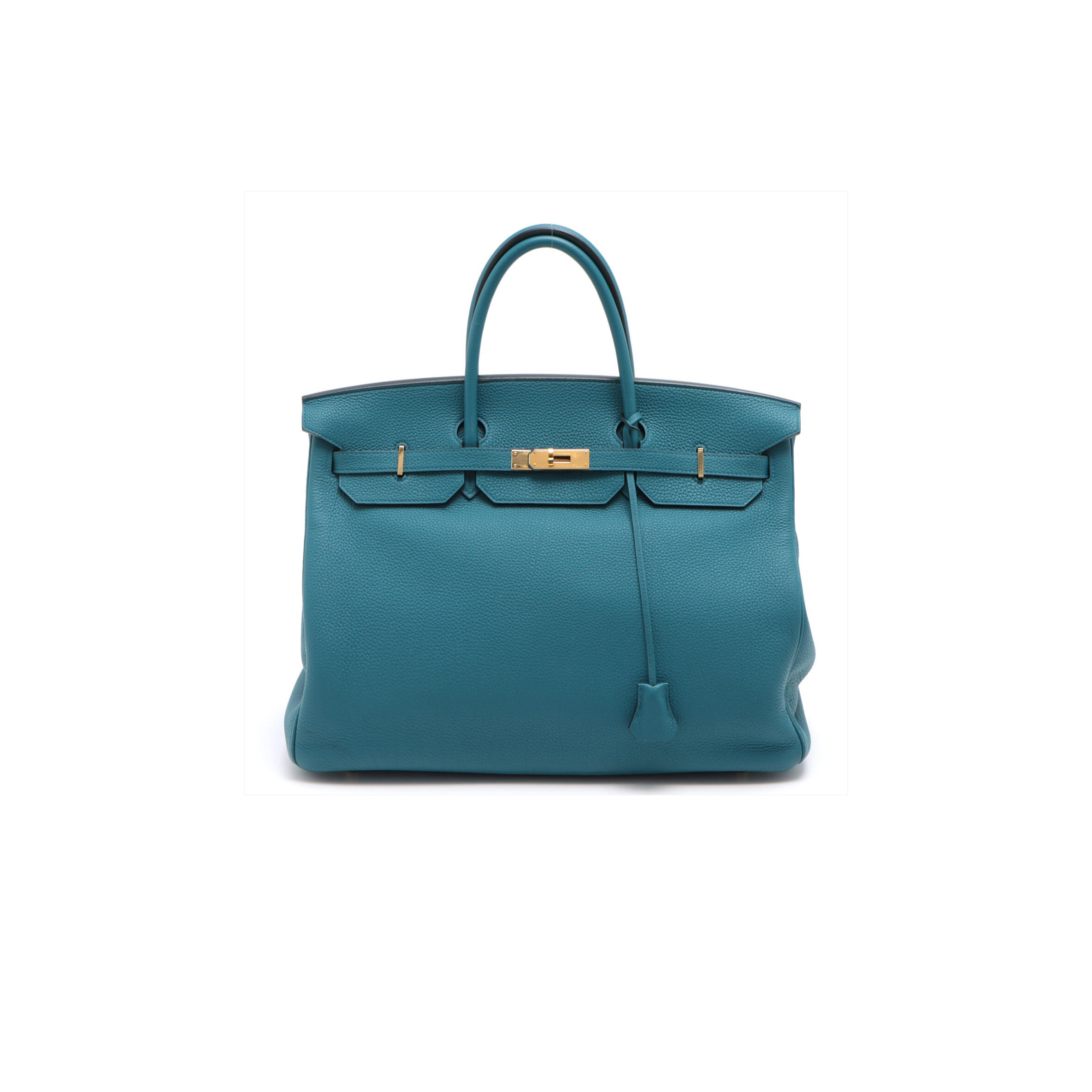 H**me5 BIRKIN 40 TOGO LEATHER DUCK BLUE GOLD BUCKLE H028352CK09 (40*30*21cm) Master Quality